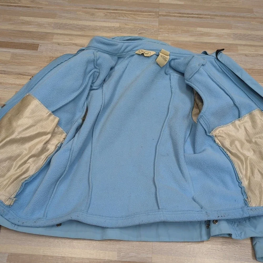 Vintage LL Bean All Conditions "2 In One" Jacket Womens Small Blue Poly Shell - Picture 3 of 8